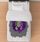 Scorpio Duvet Cover - Twin | Zodiac Series 11 - Beyond T-shirts